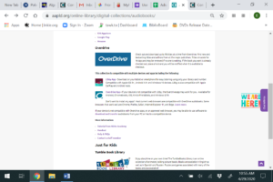 Audiobooks collection page